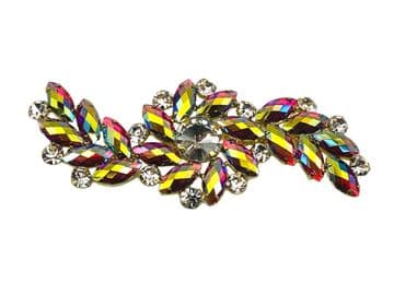 Siam AB, EIMASS® 8780 Sew or Glue on Jewelled Applique for Wedding Dress Belt Sash, Craft