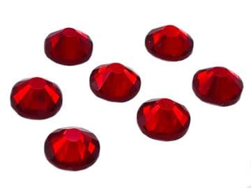 Siam Red, EIMASS® 7767 Range Flat Back Hot Fix Glass Crystals - Small Packs