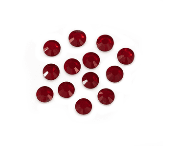 Siam Red, EIMASS® 7767 Range Flat Back Hot Fix Glass Rhinestones