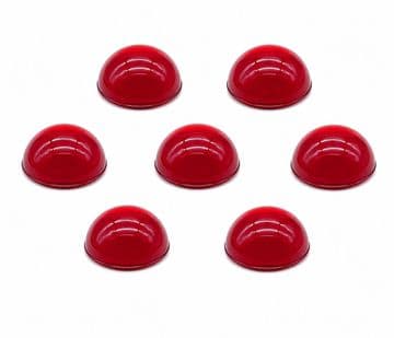 Siam Red Round Cabochon, EIMASS® Acrylic Flat Back Rhinestones