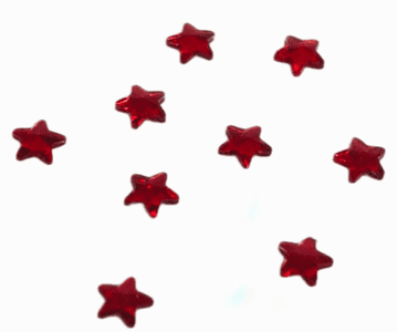 Siam Red Star (5mm), EIMASS® 8830 Tiny Glass Crystals - Nail Art