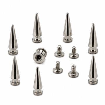 Silver Bullet Spike, EIMASS® Premium Screw-Back Rivet Studs for Costumes, Shoes, Bags, Belts,
