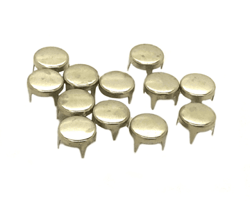 Silver Flat Top Round, EIMASS® Copper Studs Rivets With Prongs Claws