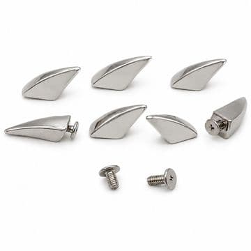 Silver Horn, EIMASS® Premium Screw-Back Rivet Studs for Costumes, Shoes, Bags, Belts