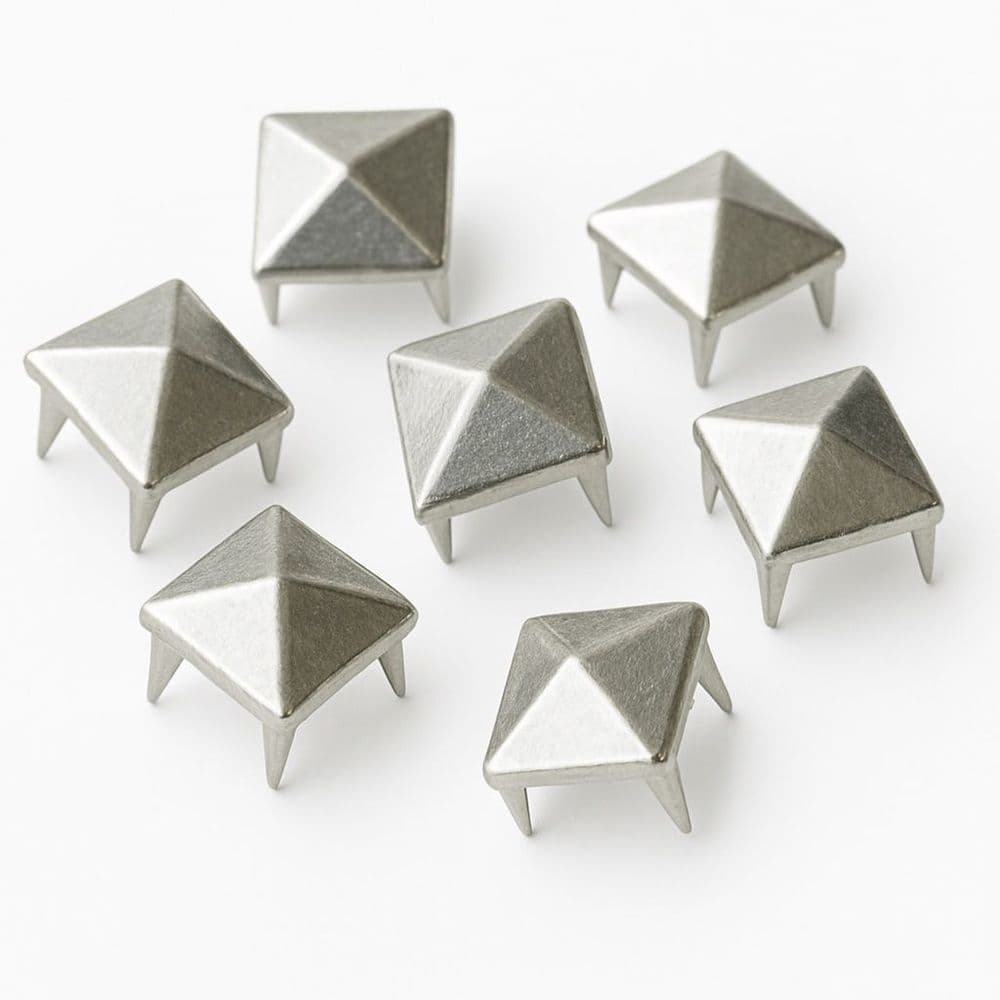 Pyramid Stud Rivet Silver Pyramid Studs Rivets for Embellishing Bags Shoes Leather Jackets ...
