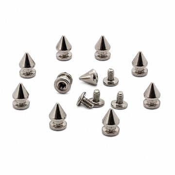 Silver Spike Cone Screw-Back Rivets, EIMASS® Premium  Rivet Studs