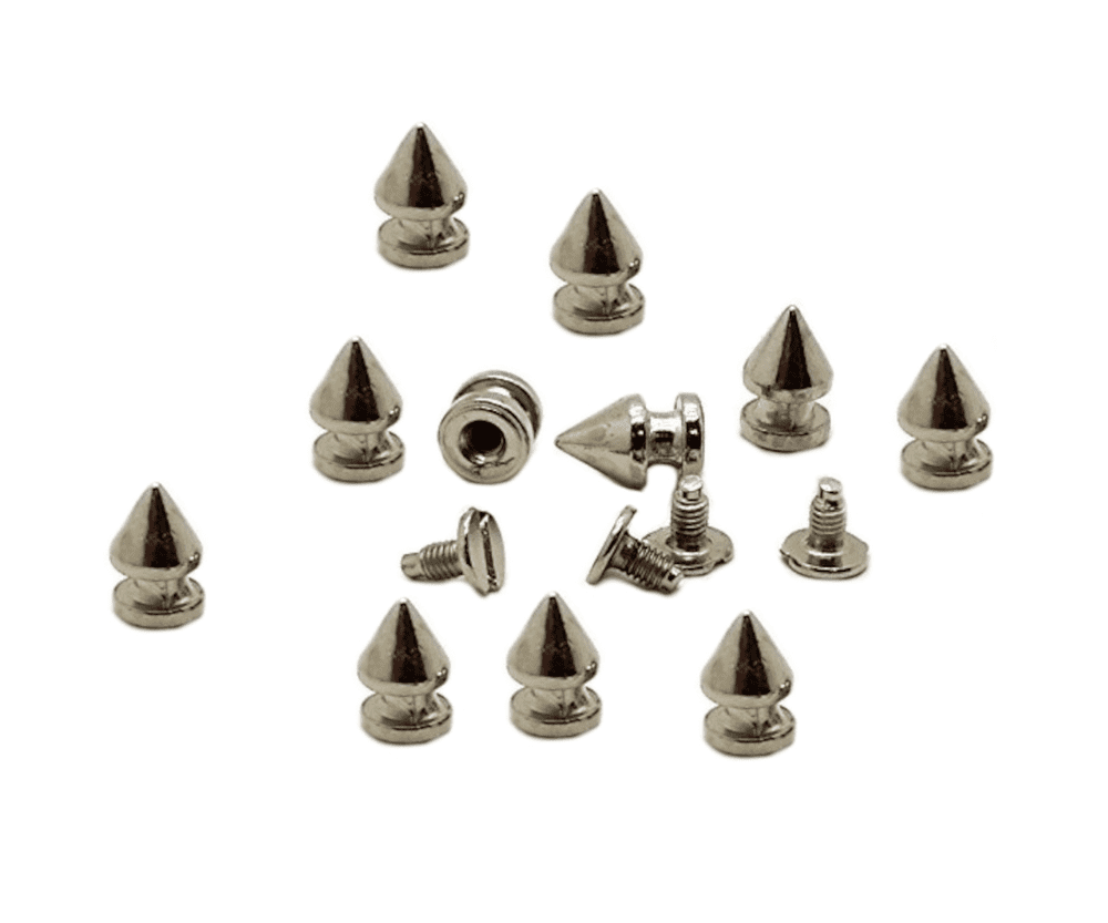 Silver Spike Cone Screw-Back Rivets EIMASS Premium Rivet Studs