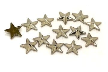 Silver Star Hotfix Studs, EIMASS® Hot Fix Iron on Copper Studs, Embellishment