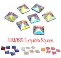 Square Shape - EIMASS® 8868 Exquisite Range Sew on Glue on Crystals