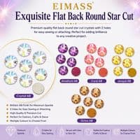Star Cut Shape - EIMASS® 8868 Exquisite Range Sew on Glue on Crystals