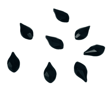Style 3, Jet Black Teardrop, (5x10mm), EIMASS® 8830 Tiny Glass Crystals - Nail Art