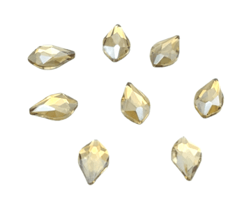 Style 3, Light Gold Teardrop, (5x10mm), EIMASS® 8830 Tiny Glass Crystals - Nail Art