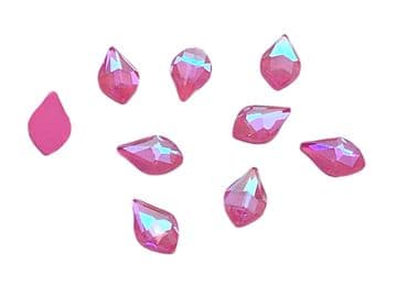 Style 3, Light Pink AB Neon Teardrop, (4x7mm), EIMASS® 8830 Tiny Glass Crystals - Nail Art