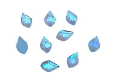 Style 3, Sky AB Neon Teardrop, (4x7mm), EIMASS® 8830 Tiny Glass Crystals - Nail Art