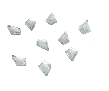 Style 5, Clear Crystal Teardrop, (5x8mm), EIMASS® 8830 Tiny Glass Crystals - Nail Art