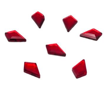 Style 5, Siam Red Teardrop, (5x8mm), EIMASS® 8830 Tiny Glass Crystals - Nail Art