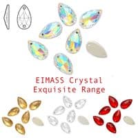 Teardrop Shape - EIMASS® 8868 Exquisite Range Sew on Glue on Crystals