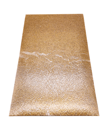 Topaz Gold Self-Adhesive Crystal Mesh, EIMASS® Rhinestone Sheet