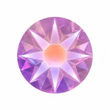 Violet AB Star Cut, EIMASS® 8878 Exquisite Non Hot Fix Flat Back Crystal, Global Brand