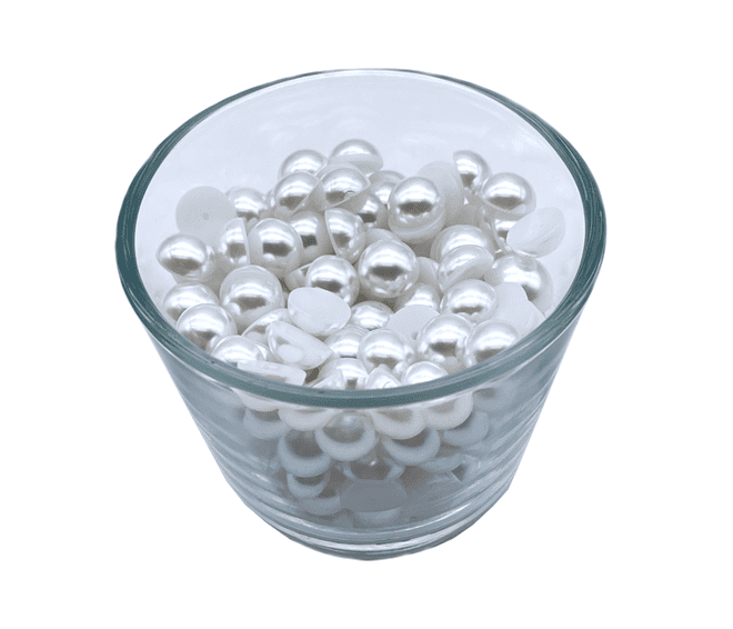 White Flat Back Pearls - EIMASS® Rhinestones - Embellishments - Craft