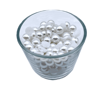 White Flat Back Pearls - EIMASS® Rhinestones - Embellishments - Craft