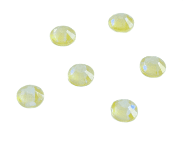 Yellow AB Neon Crystals, EIMASS® 7787 Grade A Flat-Back Non-Hot Fix Glass Rhinestones