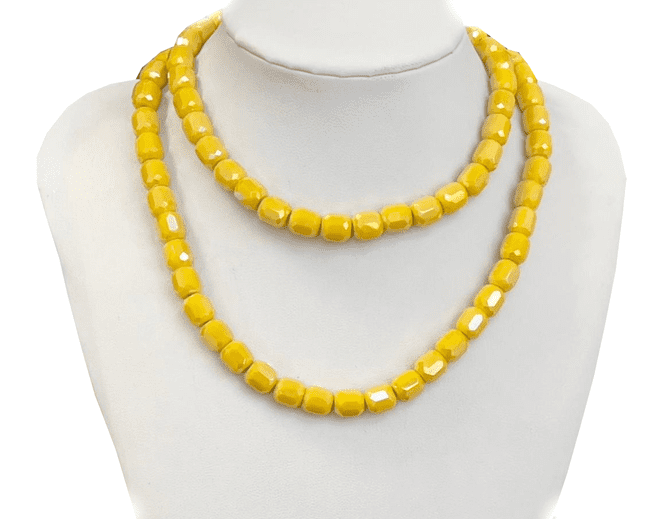 Yellow Beads, EIMASS® Faceted Crystal Necklace Beads, Bracelet Beads #44