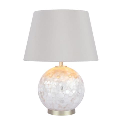 **REFURBISHED** Laura Ashley Mathern Table Lamp Cream and Champagne With Shade - 336738915149