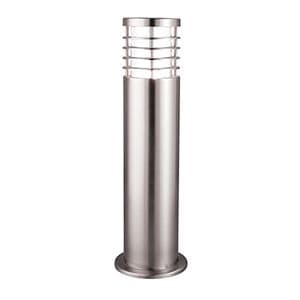1 Light 45Cm Satin Silver Outdoor Post Lamp. Ip44 1556-450