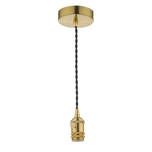 1 Light E14 Suspension Natural Brass