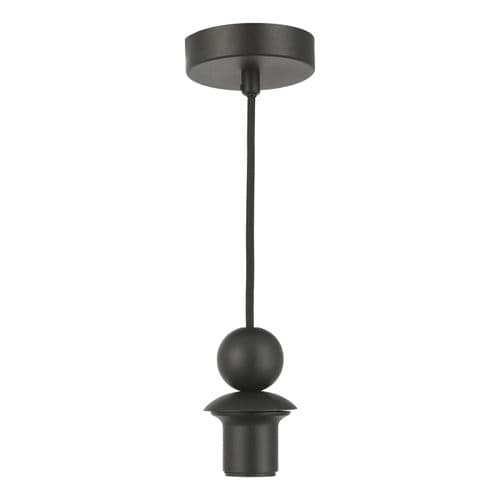 1 Light E27 Suspension Matt Black (SP73)