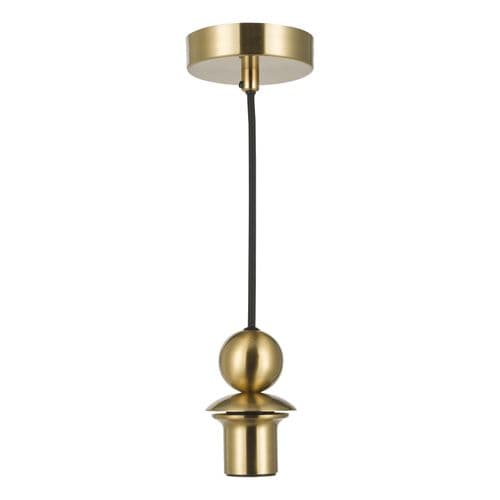 1 Light E27 Suspension Satin Brass