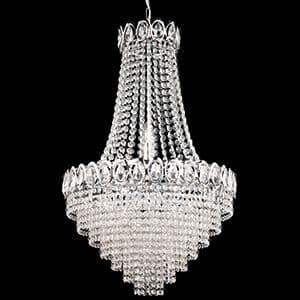 11 Light Chrome Chandelier With Clear Glass Beads 1711-11Cc