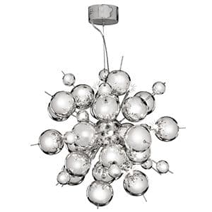12 Light Chrome Pendant With Chrome Balls 8312-12Cc
