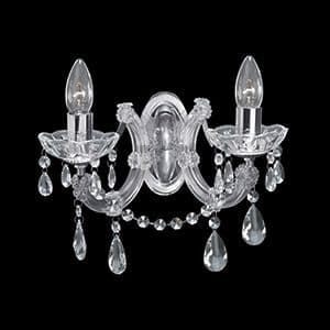 2 Light Marie Therese Crystal Chrome Wall Bracket 399-2
