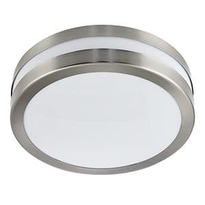 2 Light Silver Bulkhead - Dia 28Cm. Ip44 2641-28