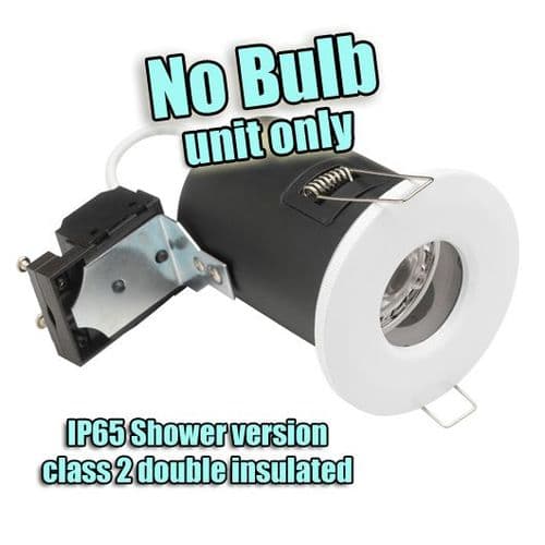 240V PREM Fire-rated downlight, IP65 Shower. Unit only, Double Insulated