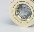 240V PREMIUM, Fire-rated LED downlight, Fixed + 5w LED GU10 (dimmable) 400 lumens (Double Insulated)