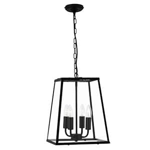 4 Light Black Lantern Pendant 5614Bk
