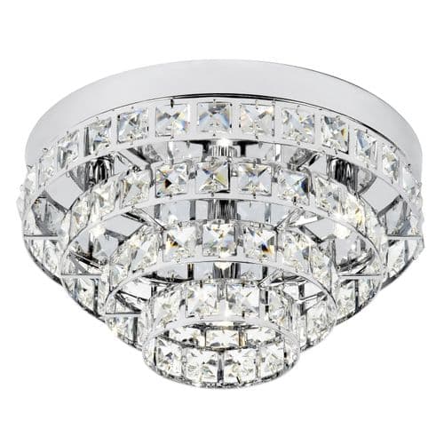 4 Light Ceiling Fitting In Chrome With Glass Beads MOTOWN-4CH