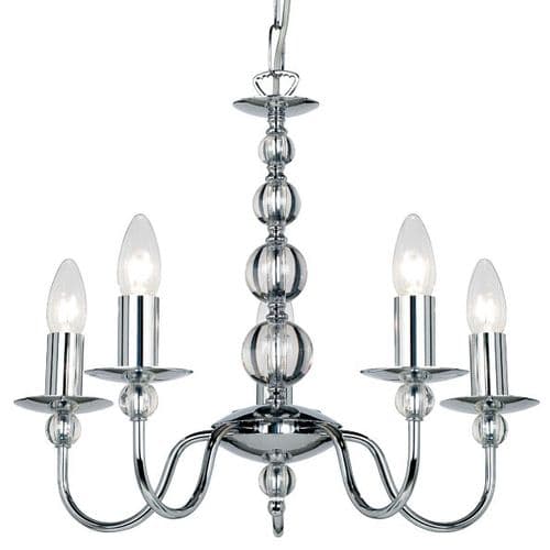 5-Light Chrome Fitting 2013-5CH