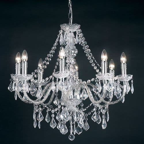 8-Light Clear Light Fitting 308-8CL