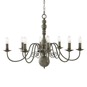 8 Light Textured Grey Ceiling (Class 2 Double Insulated) Bx2268-8Gy-17