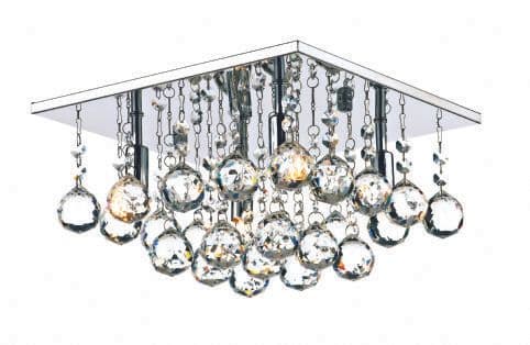 Abacus 4-light Polished Chrome Flush Ceiling Light ABA5250