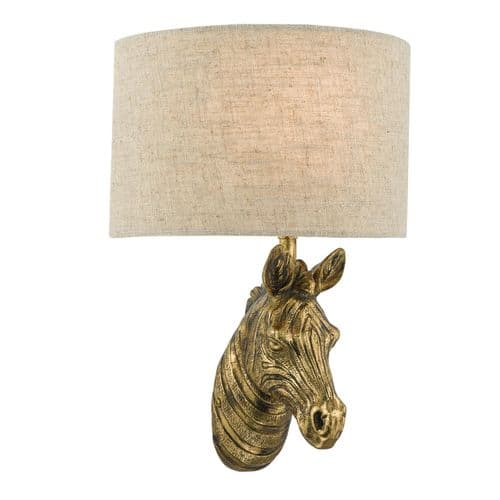 Abby Wall Light Matt Gold With Shade