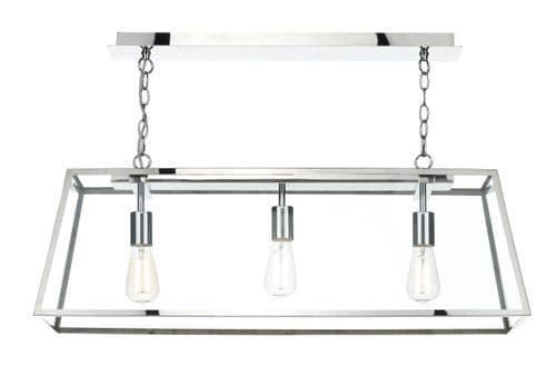Academy 3 Light Pendant Stainless Steel (Class 2 Double Insulated) ACA0344