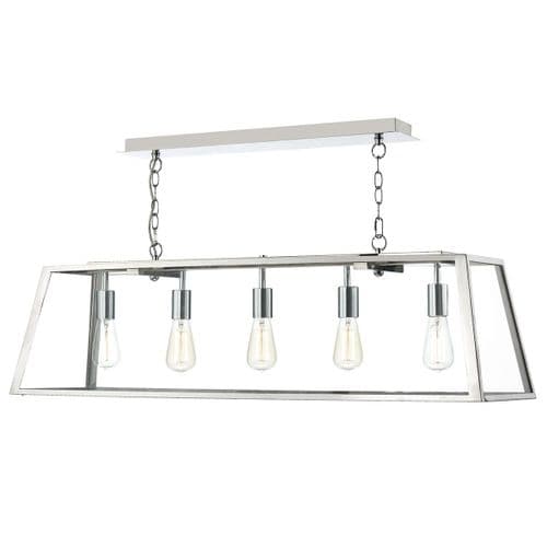 Academy 5 Light Pendant Stainless Steel (Class 2 Double Insulated) ACA0544