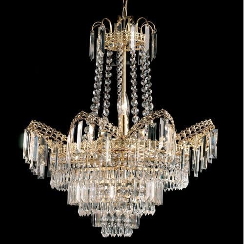 Adagio 9 Light Chandelier - Gold Finish With Glass Drops 96819-GO