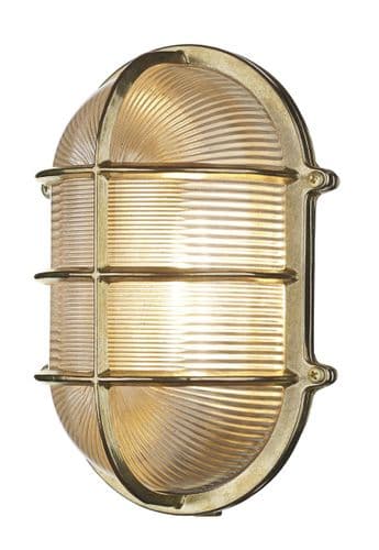 Admiral Large Oval Wall Bulkhead Brass IP64 ADM2140 (Hand made, 7-10 day Delivery)
