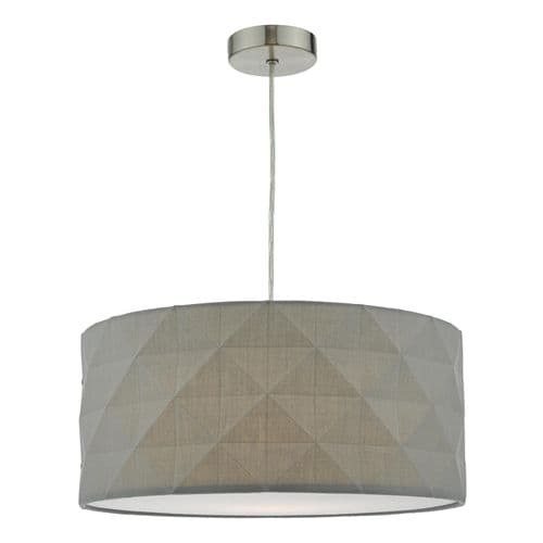 Aisha Easy Fit Pendant Grey With Shade
